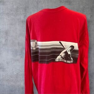 Vintage Fubu Varsity The Collection Men's Red Long Sleeve Shirt Size XL EUC